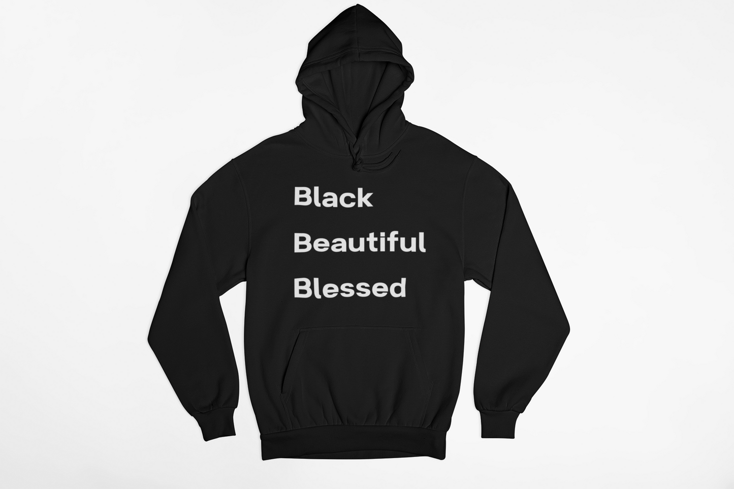 Black Beautiful Blessed Hoodie