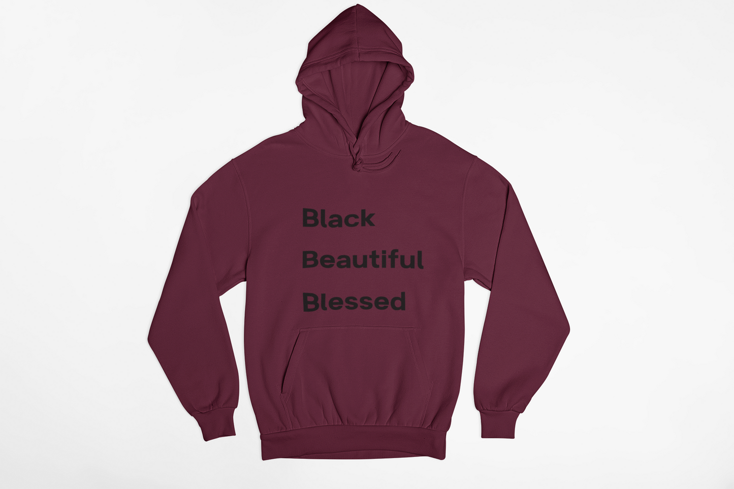 Black Beautiful Blessed Hoodie