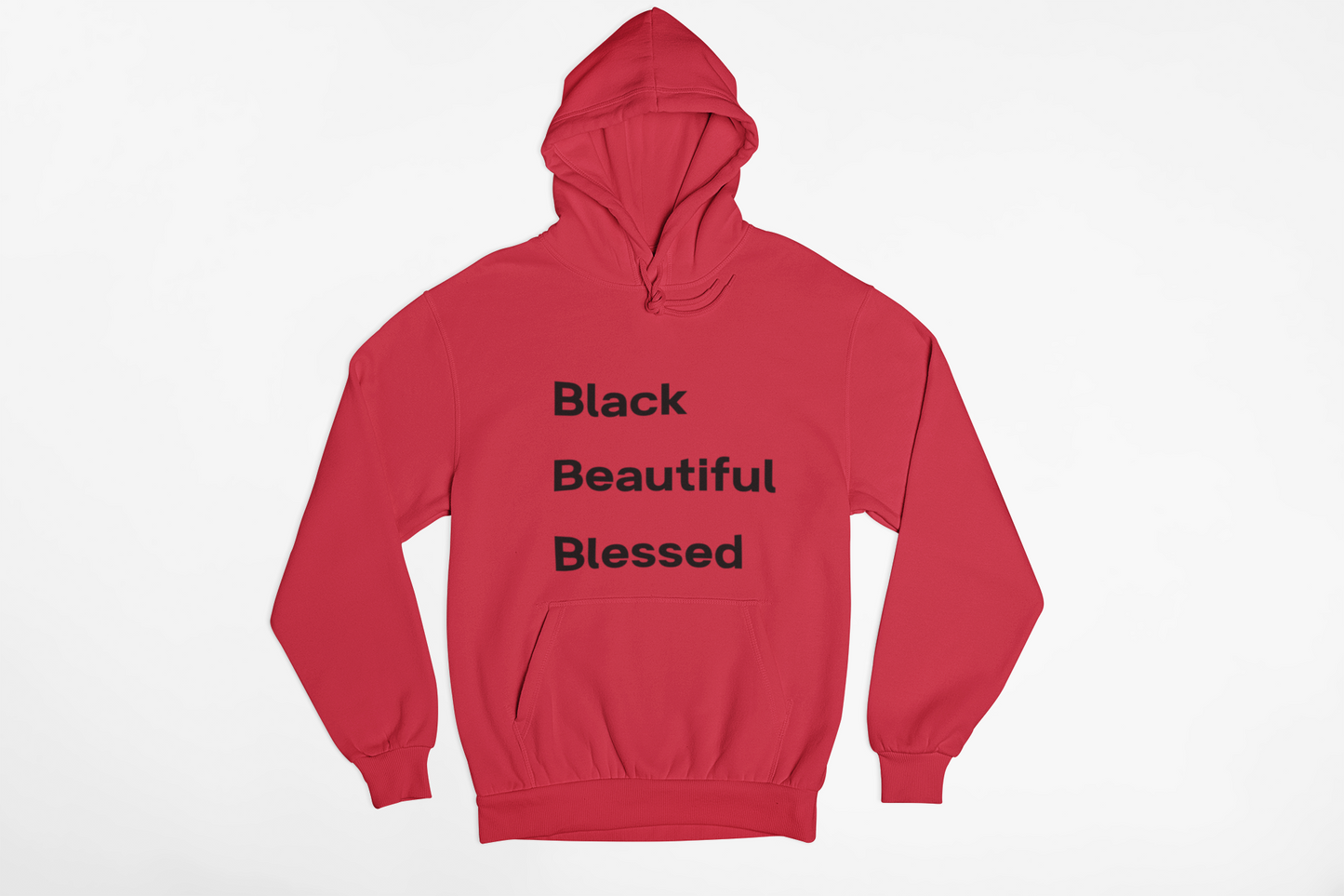 Black Beautiful Blessed Hoodie