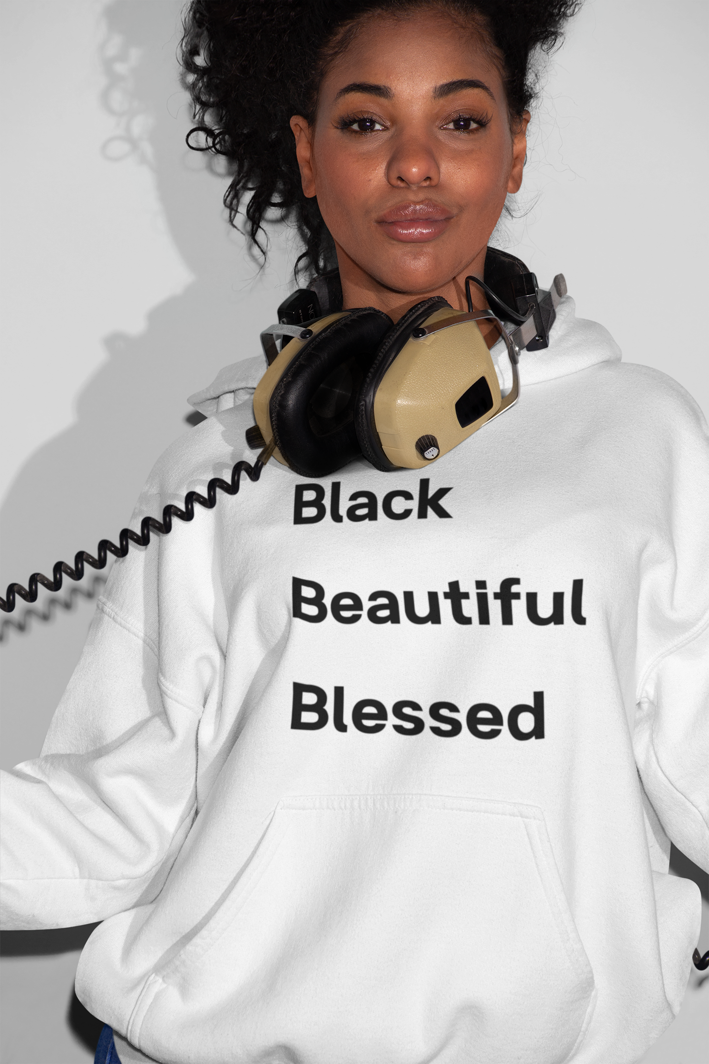 Black Beautiful Blessed Hoodie